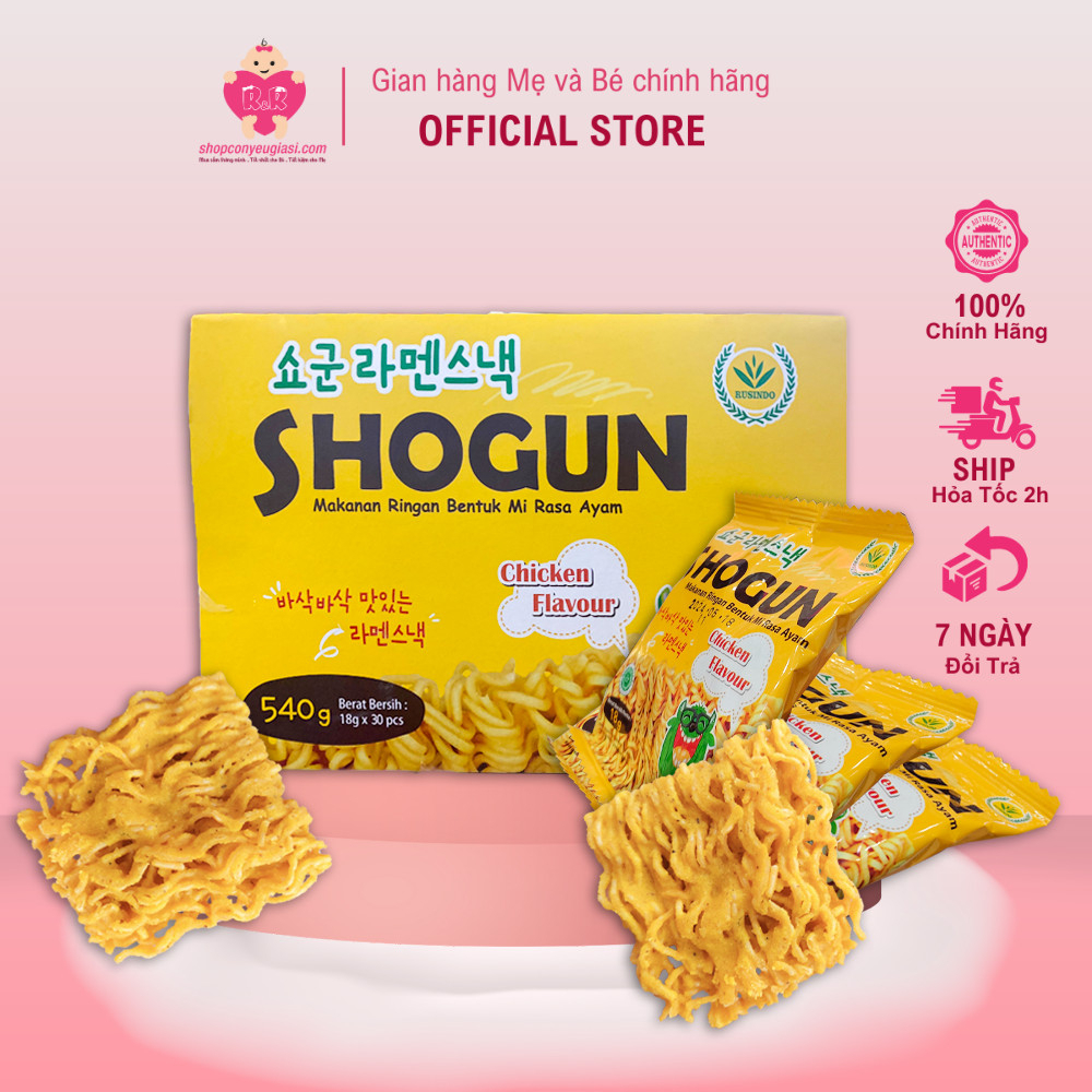 Combo 30 Gói BIM SNACK OISHI MÌ TÔM PHÔ HÀN VỊ GÀ SHOGUN 18G