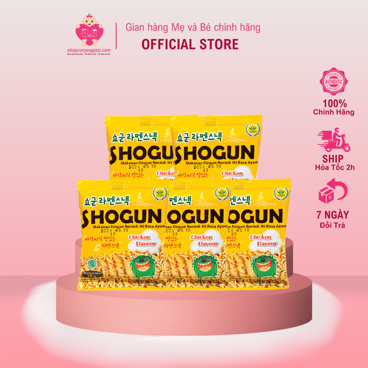 Combo 30 Gói BIM SNACK OISHI MÌ TÔM PHÔ HÀN VỊ GÀ SHOGUN 18G