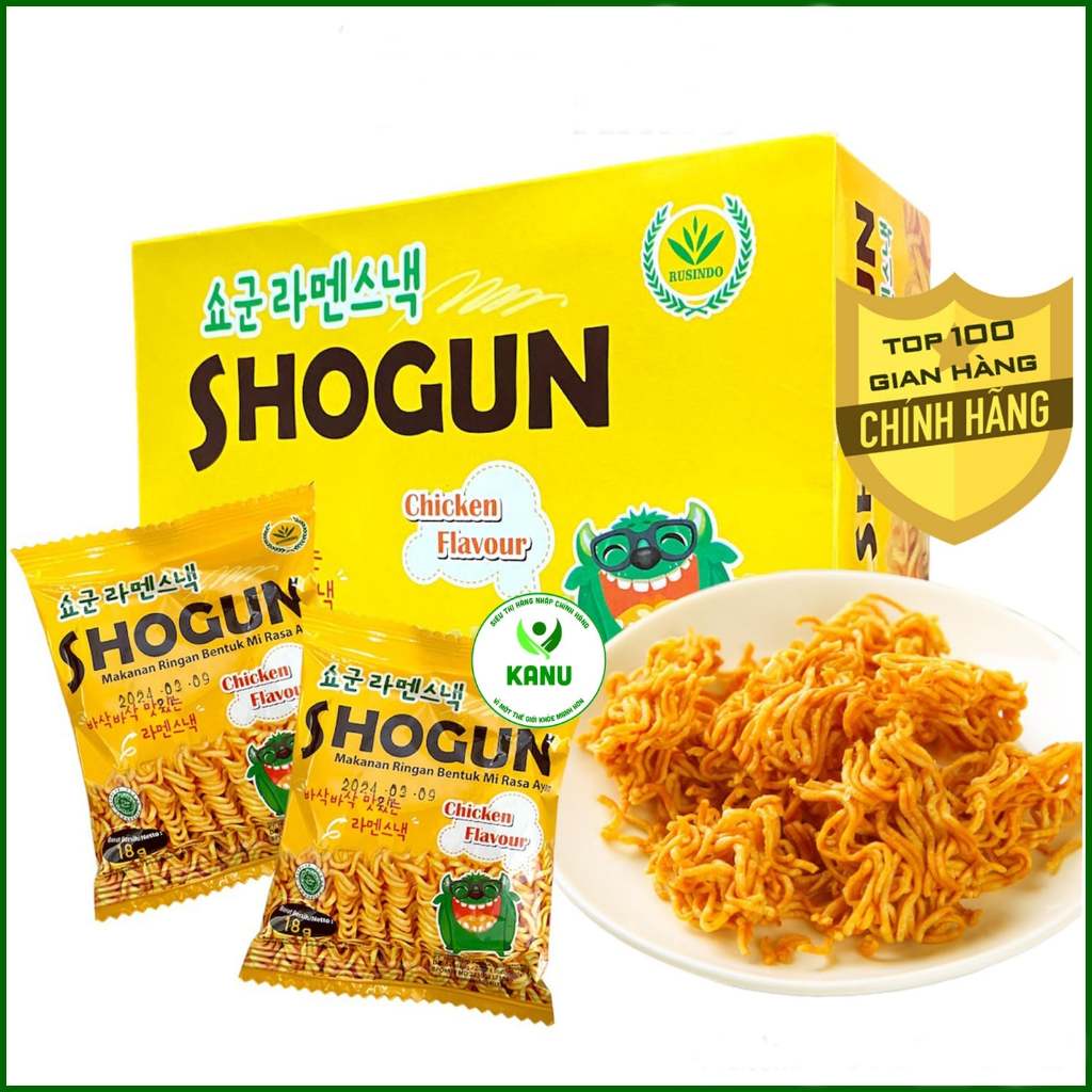 Combo 30 Gói BIM SNACK OISHI MÌ TÔM PHÔ HÀN VỊ GÀ SHOGUN 18G