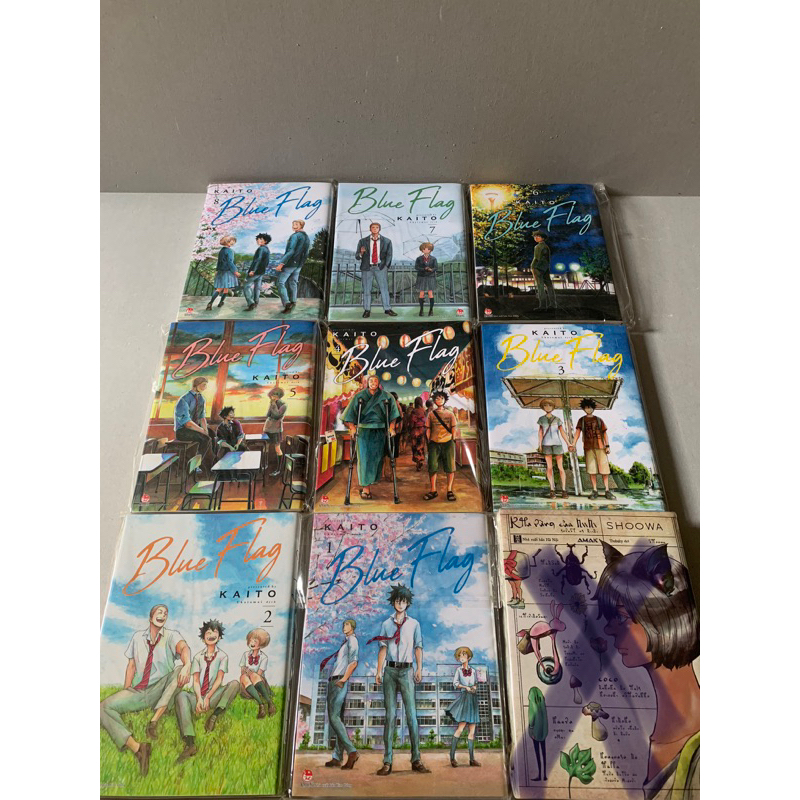 Blue flag 1-8 bản in đầu