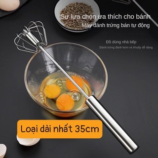 Cây Đánh Trứng Chất Liệu Inox, Phới Đánh Bột Cafe Đẹp Loại Dài To Nhất