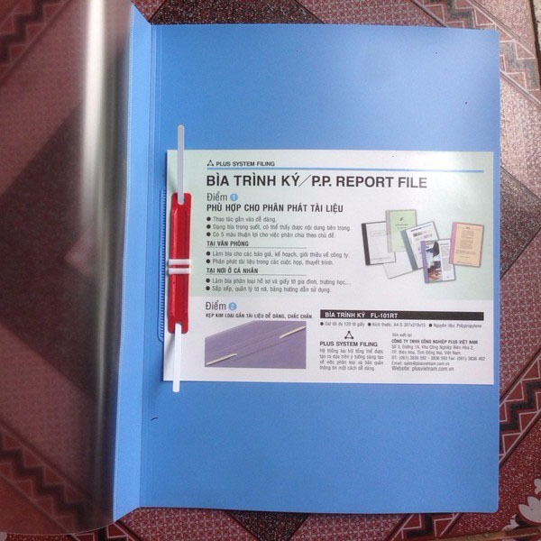 XẤP 10 CÁI Bìa acco nhựa Report file Plus