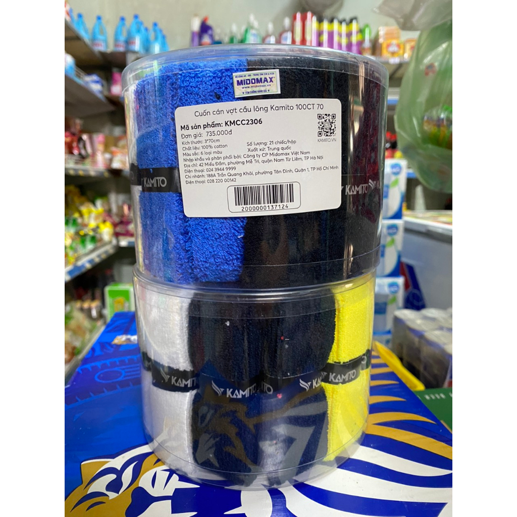 Cuốn Cán Vợt Cầu Lông Kamito Vải Cotton Êm Ái Thấm Hút Mồ Hôi Tốt