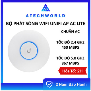 Bộ phát sóng wifi ubiquiti unifi ap ac lite chuẩn ac, tốc độ 1167mb, lan 1gb - hàng chính hãng - bh 2 năm - có xuất vat