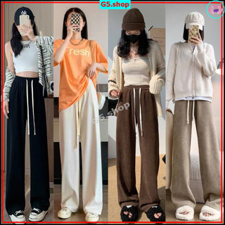 Quần ống rộng nỉ tăm mặc 2 kiểu Unisex chất vải len tăm dày dặn mặc 4 mùa dành cho cả nam nữ - g5.shop