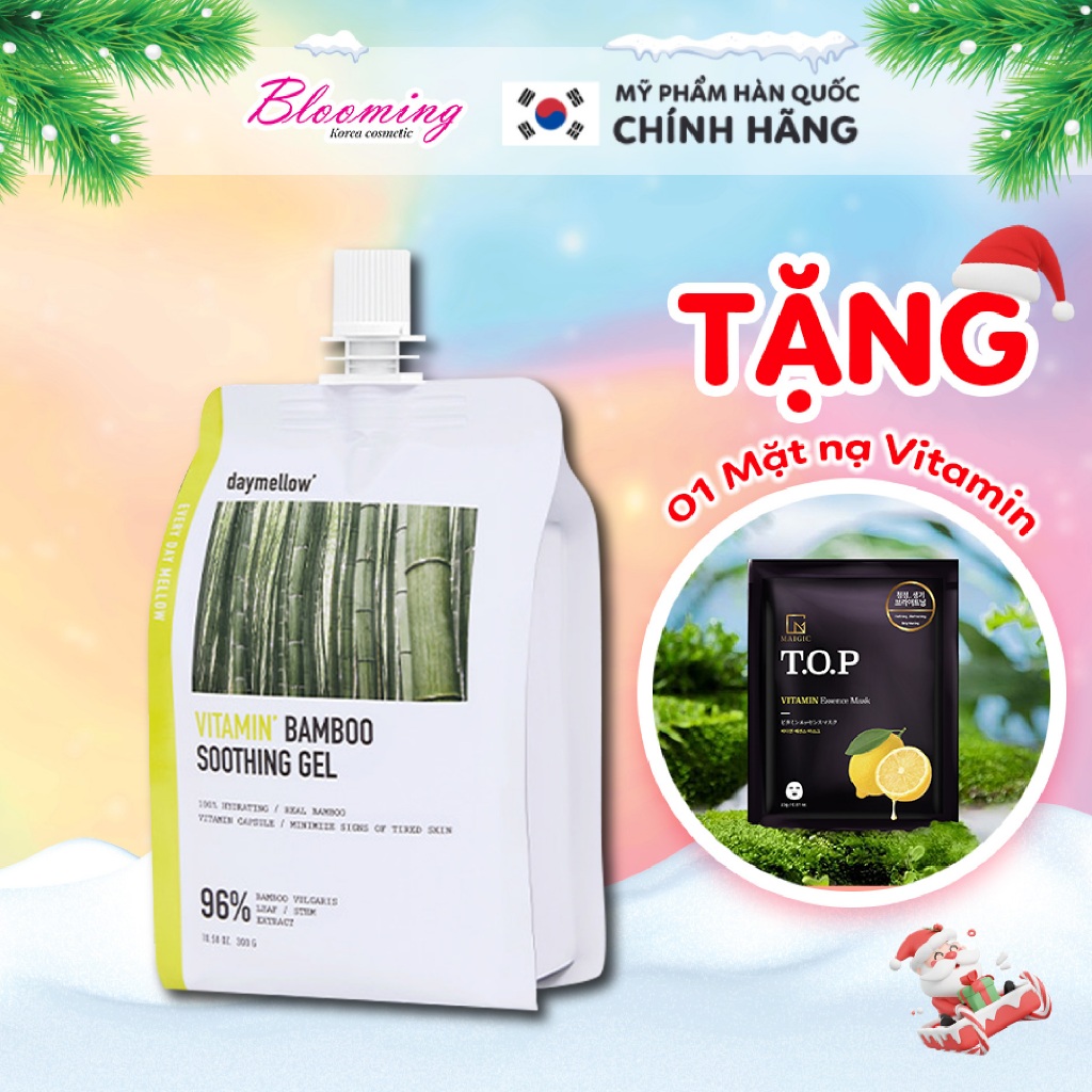 Gel Dưỡng Ẩm Trắng Sáng Săn Chắc Dịch Cây Tre Daymellow Vitamin Bamboo Soothing Gel 300g