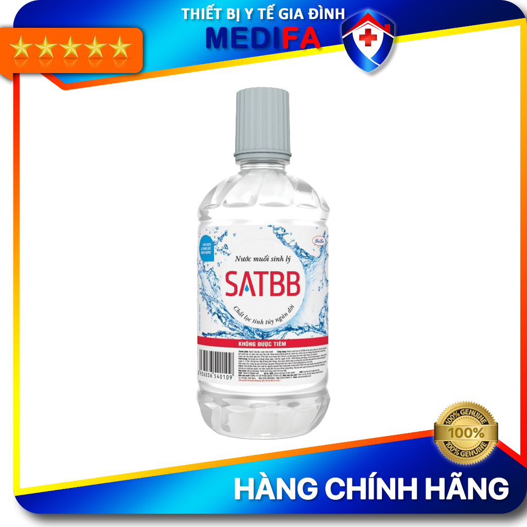 Nước Muối Sinh Lý SATBB 500mL