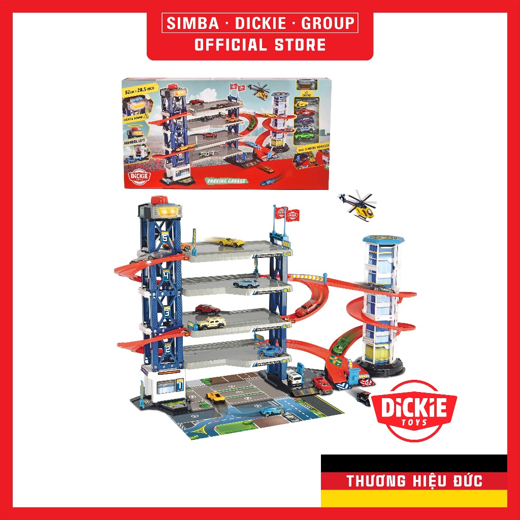 Bộ Đồ Chơi Mô Hình Bãi Đỗ Xe DICKIE TOYS Parking Garage 203749008 - Simba Toys Vietnam