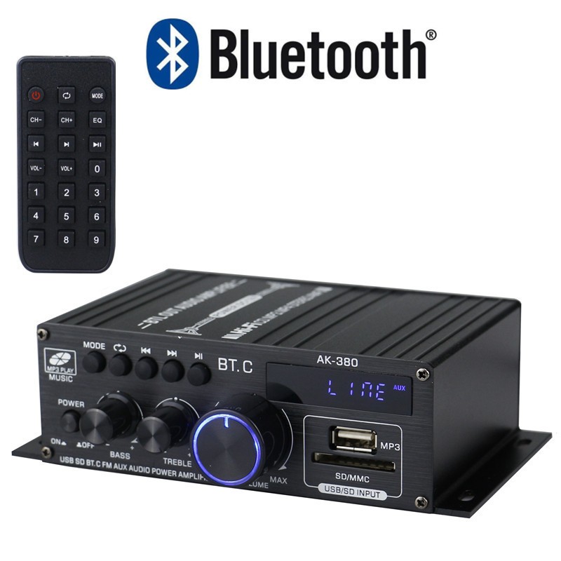 Bộ Khuếch Đại Công Suất HiFi Bluetooth 800W AK380/AK370/AK170 400W * 2 2 Kênh Âm Thanh Xe Hơi Gia Đình