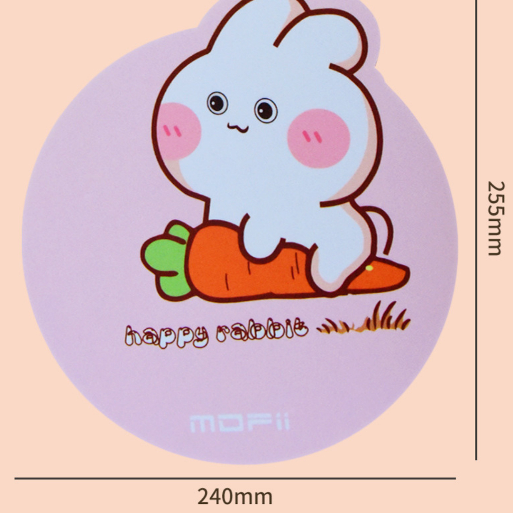 Lót Chuột Mofii M6 Hình Thỏ Siêu Dễ Thương- Nhiều Màu, Nhỏ Gọn, Chính Hãng 100%