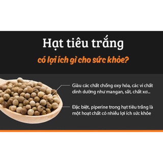 100GRAM HẠT TIÊU SỌ TRẮNG
