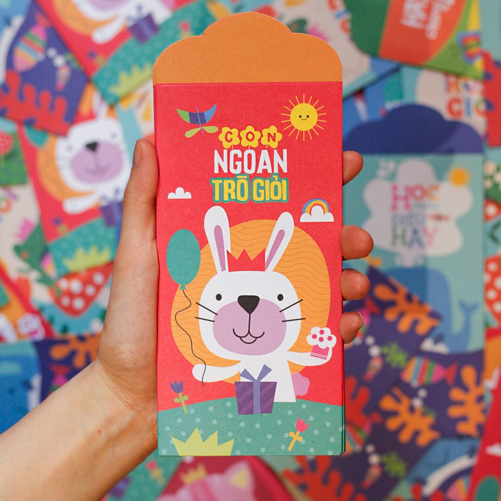 Set 6 bao lì xì đáng yêu Tết Giáp Thìn 2024