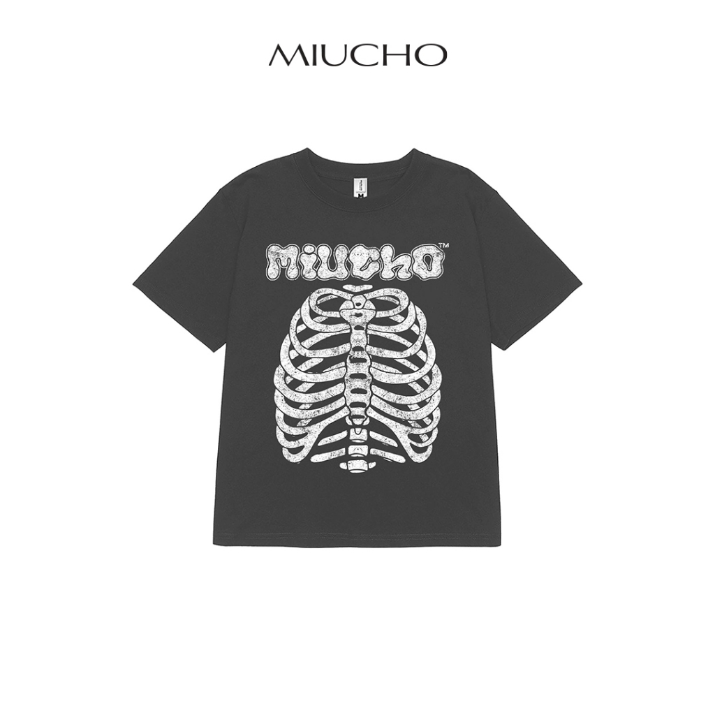 Áo baby tee ABD257 Miucho vải cổ tròn in graphic
