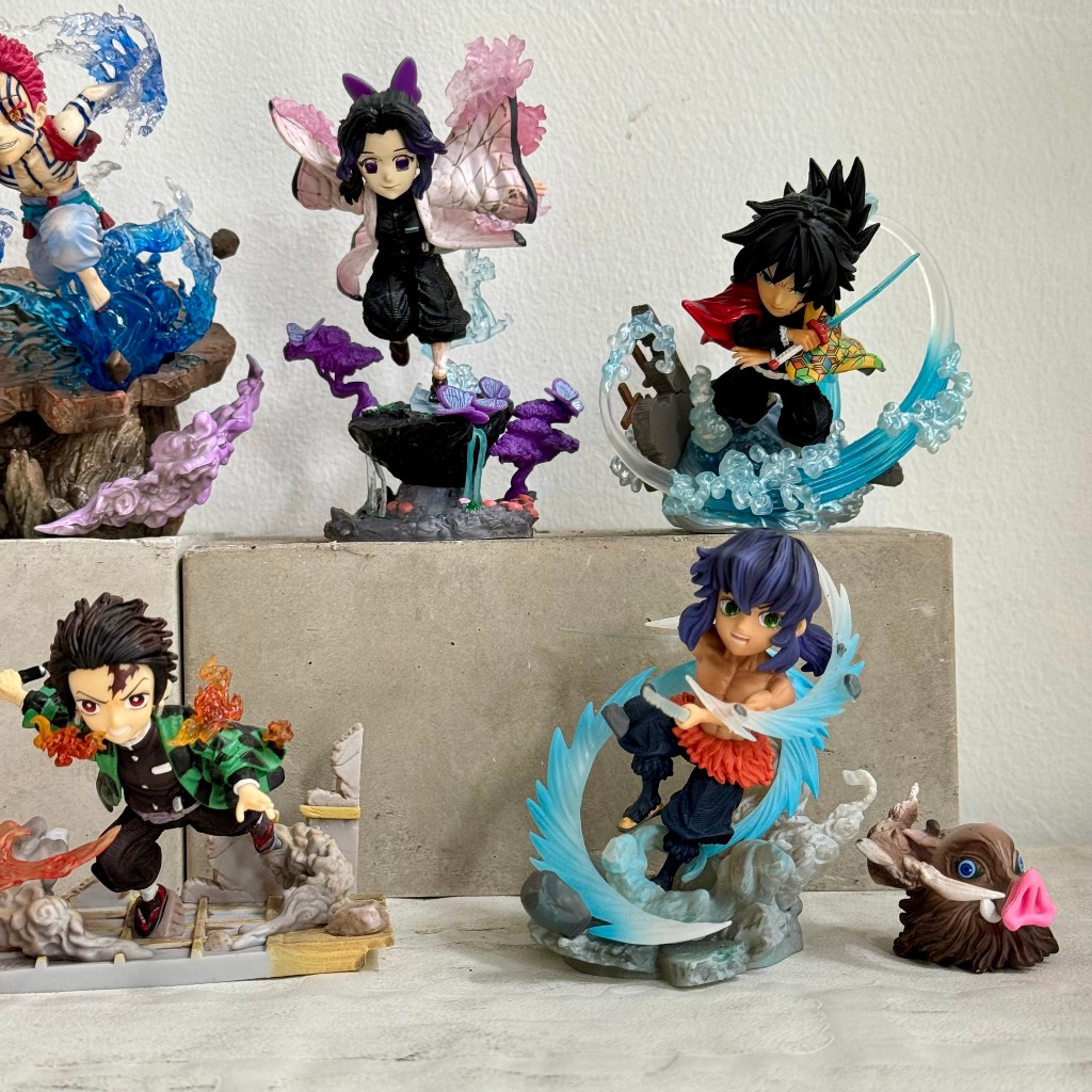 Mô hình Kimetsu No Yaiba Demon Slayer G5 studioo - Tanjiro Nezuko Zenitsu Akaza Rengoku Inosuke figure