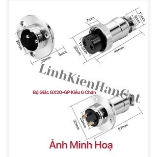 Bộ giắc gx20-6p kiểu 6 chân
