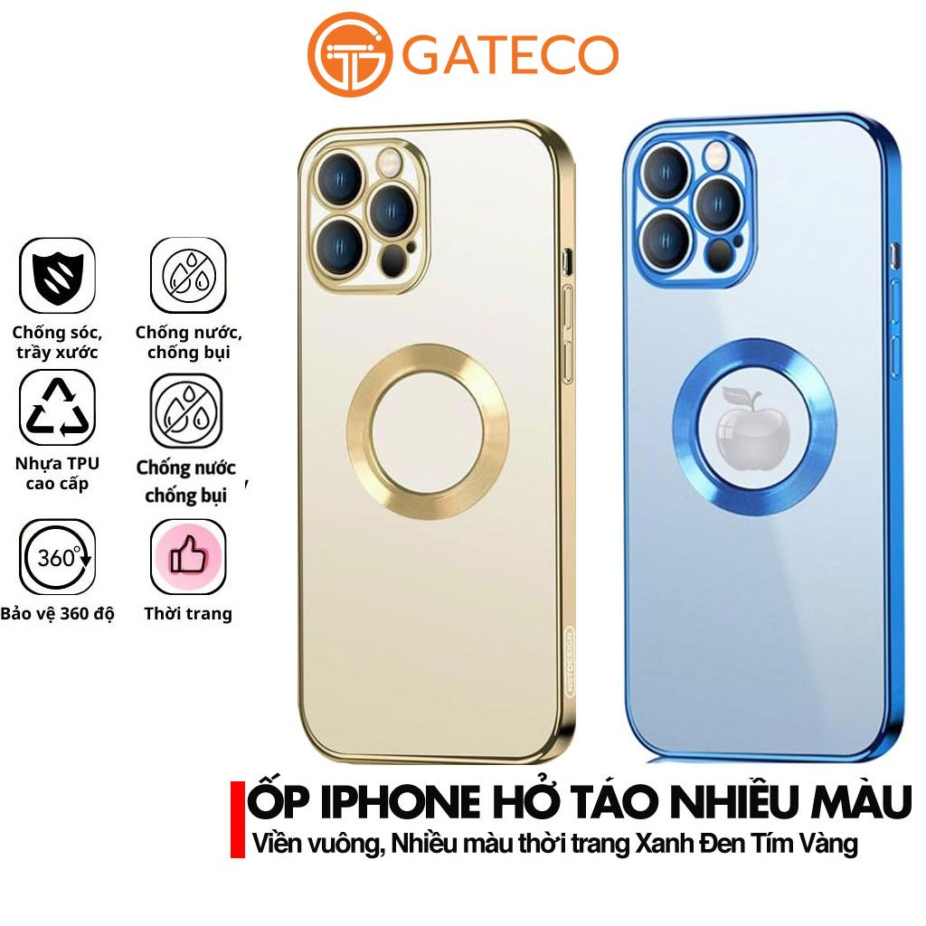 Ốp hở táo iphone 14 pro max 13 pro max 14 pro max 12 pro max 11 Promax 15 - ốp lưng Điện Thoại viền vuông Bảo vệ camera