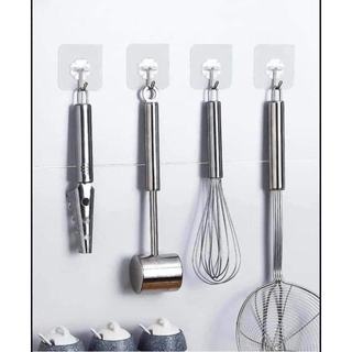 Combo 5 Móc dán trong suốt, Móc dán dính tường chịu lực trong suốt siêu dính móc treo bám tường chống nước chịu lực tốt