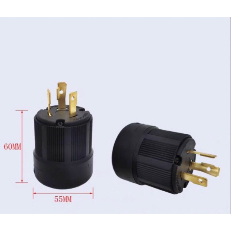 Ổ và Phích cắm 30A 3 chấu 1 pha dạng lớn cho máy phát điện nội địa Nhật