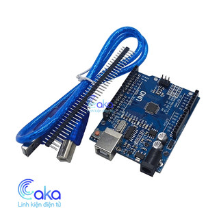 Mạch Arduino UNO R3 Chip dán kèm cáp nạp dữ liệu