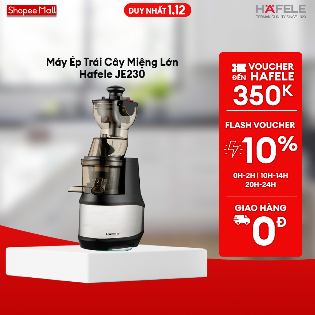 Máy Ép Trái Cây Miệng Lớn HAFELE JE230-BL - 535.43.531