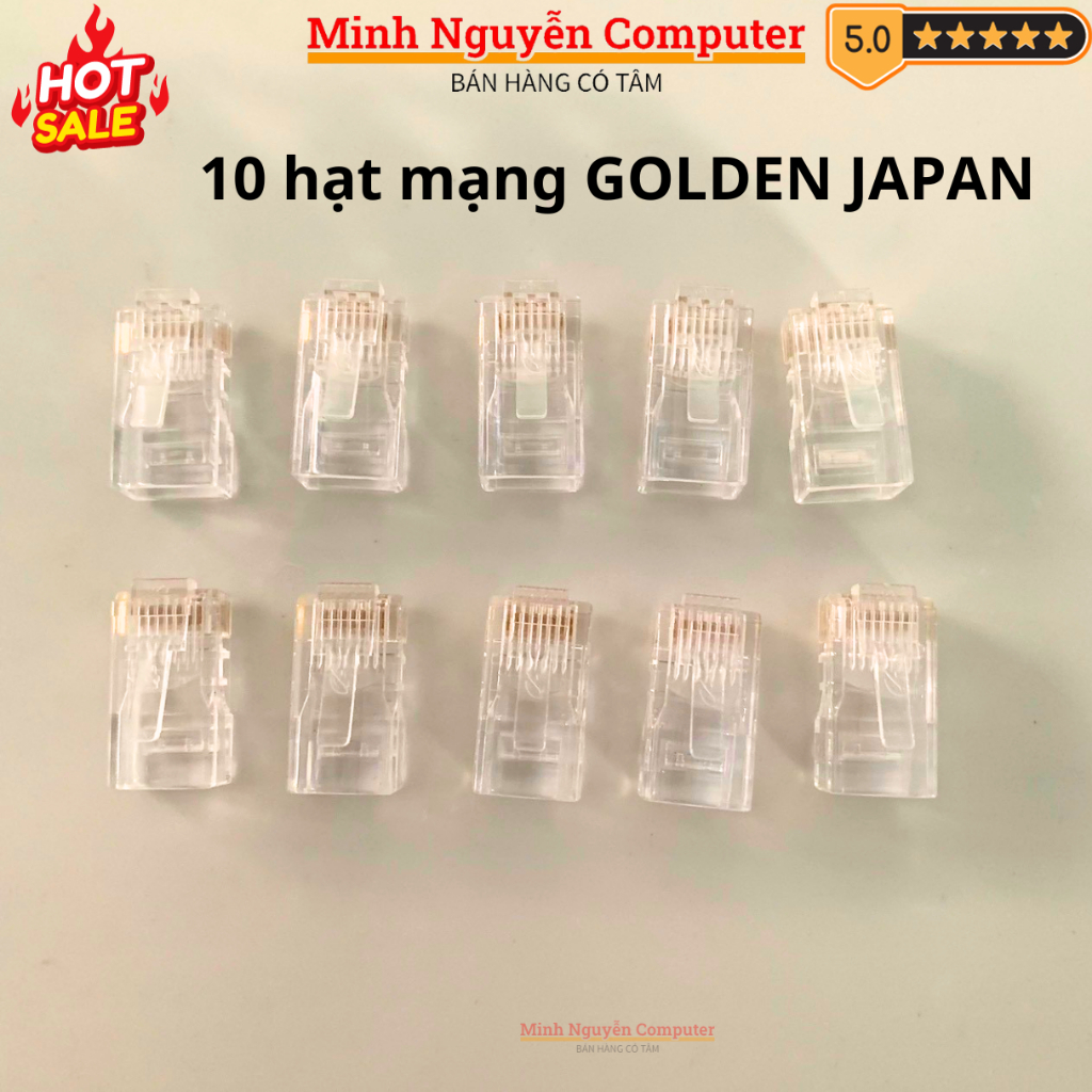 Túi 100 hạt mạng GOLDEN JAPAN RJ45 CAT5