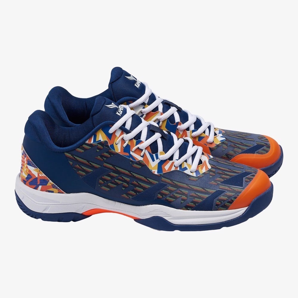 Giày Cầu Lông Kamito TM Legend da High Strip PU nhẹ Giảm Chấn Êm Ái Đế 2 Lớp Cao Su Bám Sân Bền Bỉ Lót Eva