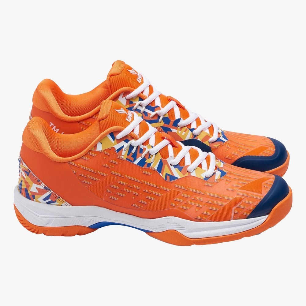 Giày Cầu Lông Kamito TM Legend da High Strip PU nhẹ Giảm Chấn Êm Ái Đế 2 Lớp Cao Su Bám Sân Bền Bỉ Lót Eva