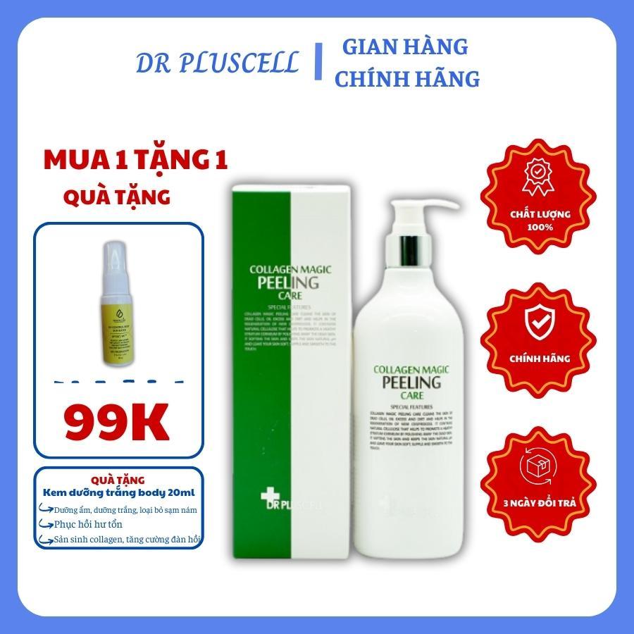 Tẩy tế bào chết da mặt tẩy da chết size lớn Dr Pluscell Collagen Magic Peeling Care 500ml
