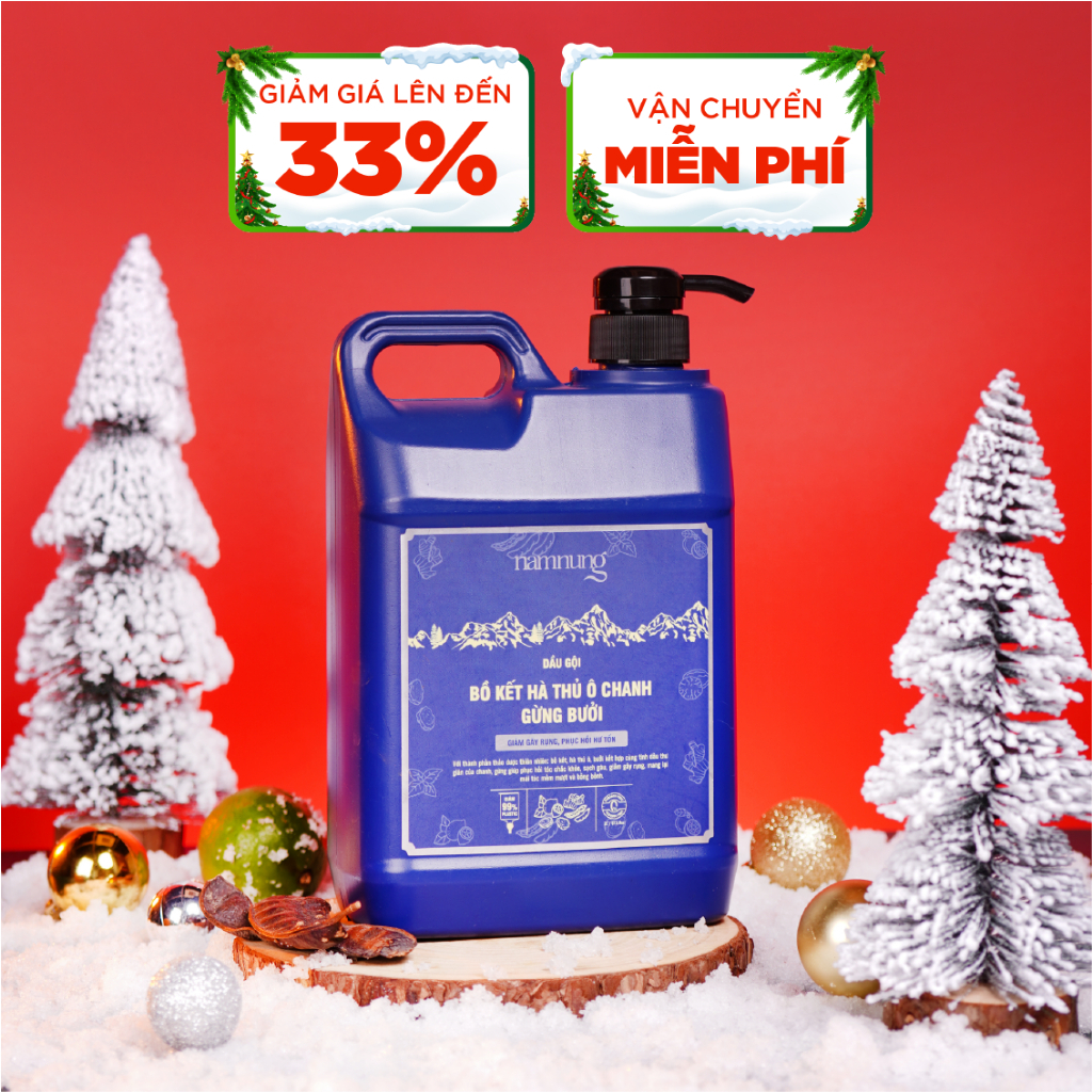 NAM NUNG Can dầu gội 2 siêu tiết kiệm cho gia đình