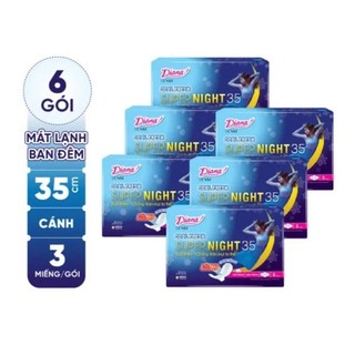 Combo 6 gói bvs đêm diana Sensi cool fresh 29/ 35cm