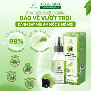 Xịt Thơm Mũ Bảo Hiểm Egome Tinh Dầu Sả Chanh làm sạch và thơm mũ bảo hiểm