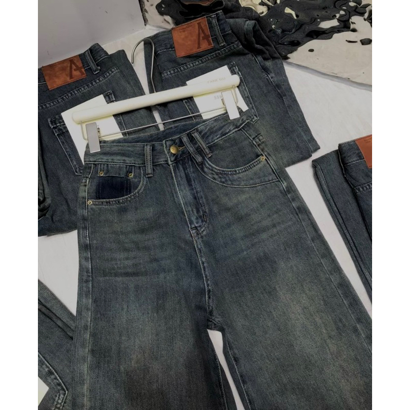 Quần bò suông màu đẹp