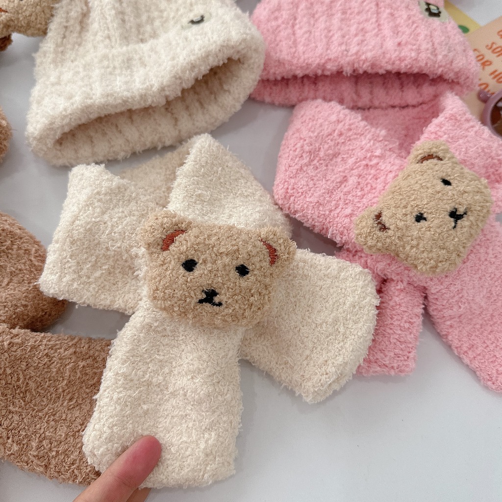 SET MŨ TẶNG KÈM KHĂN GẤU SIÊU ẤM