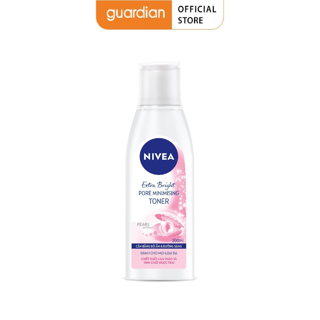 Nước Hoa Hồng Giúp Dưỡng Giúp Sáng Da & Se Khít Lỗ Chân Lông Nivea 200ml
