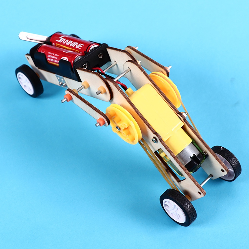 Đồ chơi stem  S05 Sâu đo được lắp ráp bằng gỗ, mô tơ, pin, an toàn cho bé