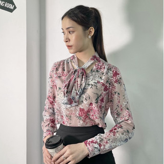 Áo sơ mi tay dài kiểu dáng freesize thời trang công sở RUZA AD 124