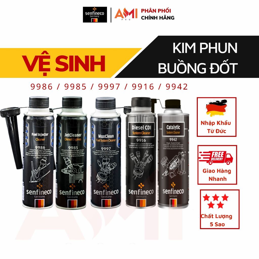 Vệ Sinh Kim Phun Buồng Đốt 9985/9986/9997/9916/9942 Senfineco Đức