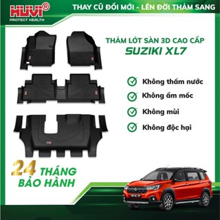 Thảm lót sàn ô tô Suzuki XL7 2023 3D nhựa TPE, tràn viền bậc cửa