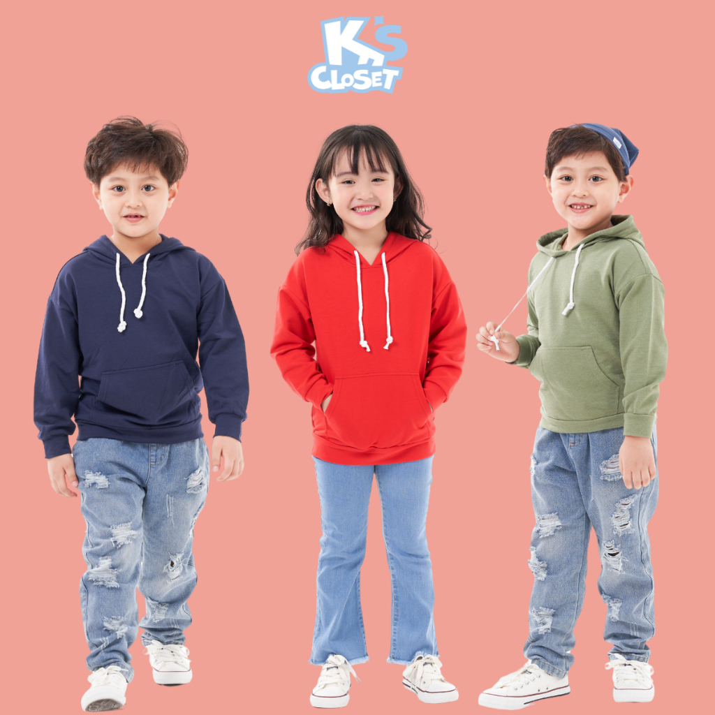 Áo Hoodie K's Closet Dành Cho Bé Trai Và Bé Gái Từ 10 - 40kg (5-9 tuổi) K139TEF