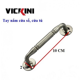 Tay nắm cửa sổ, cửa tủ vickini inox đặc