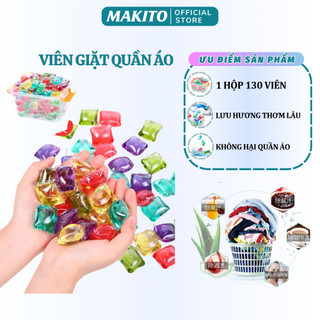 Viên nước giặt quần áo makito giặt sạch an toàn lưu hương lâu