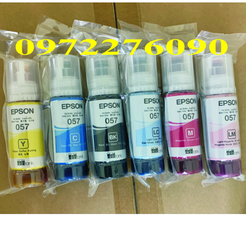 Bộ mực 6 màu mã 057 cho máy in Epson L8050/ L18050.v.v. nhập khẩu