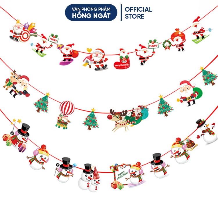 Dây Treo Trang Trí Noel với nhiều mẫu đẹp và màu sắc nổi bật phù hợp với chủ đề trong dịp giáng sinh N041