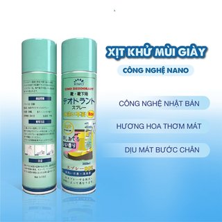 Bình xịt khử mùi giày chống hôi chân Premium Ximo 300ml