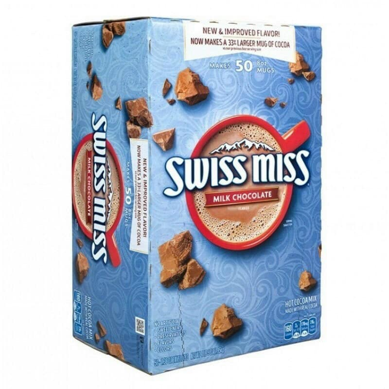 Bột Pha Nước Swiss Miss Milk Chocolate Mỹ (1.950g, 50 gói)
