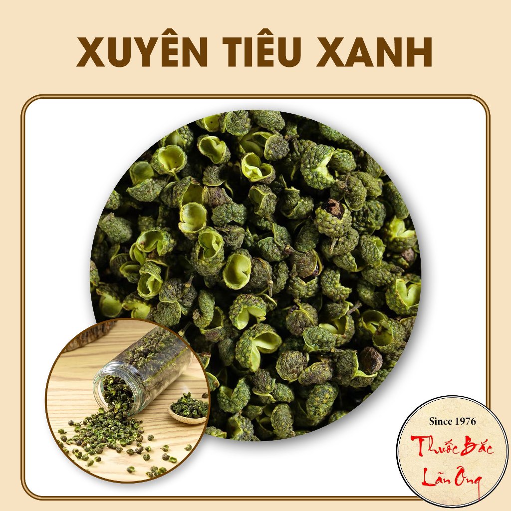 Xuyên tiêu xanh tứ xuyên 100g (Hạt tiêu xanh, gia vị lẩu cay)