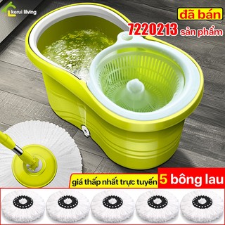 Cây lau nhà 360 độ mini MILADA ,bộ dụng lau sàn, chổi lau nhà thông minh, chổi lau sàn, cây lau nhà
