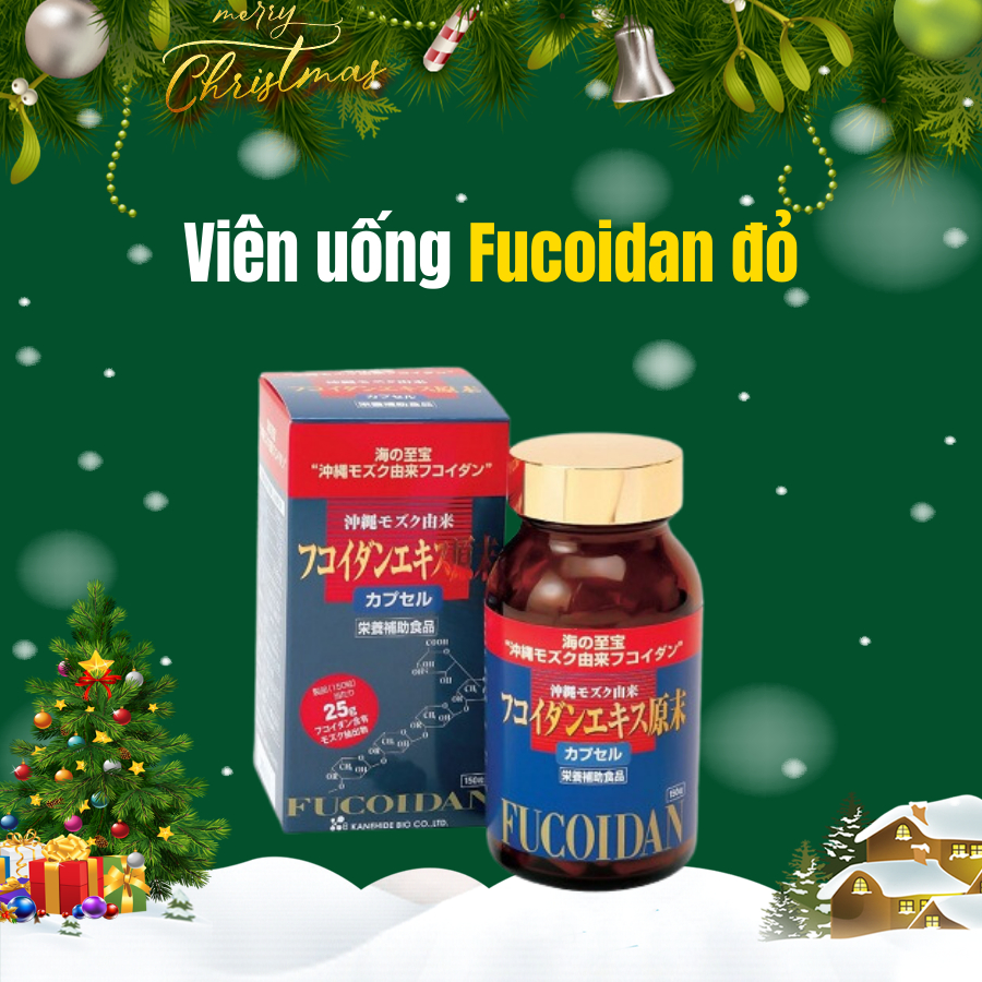 Viên uống tảo Fucoidan đỏ 150 viên