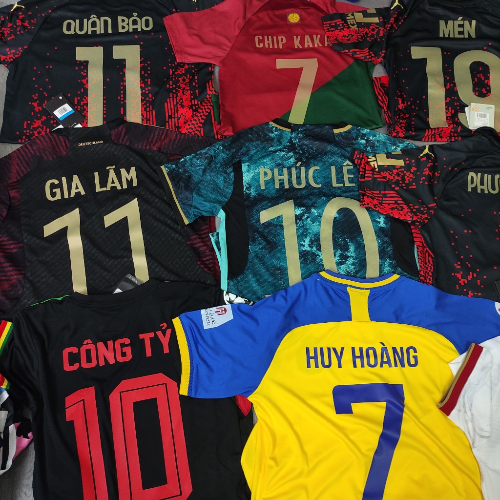 Phôi in tên số tại nhà Decal in áo bóng Đá - Gói in tên số Decal cao Cấp in tại nhà - Phôi in áo đá banh Hòa Bảo An