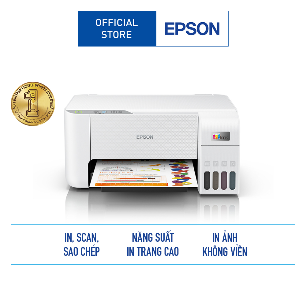 [Mã ELCL12 giảm 9% đơn 300K] Máy In Phun Màu Epson L3216 Đa Chức Năng Tích Hợp Bình Mực Chống Tràn